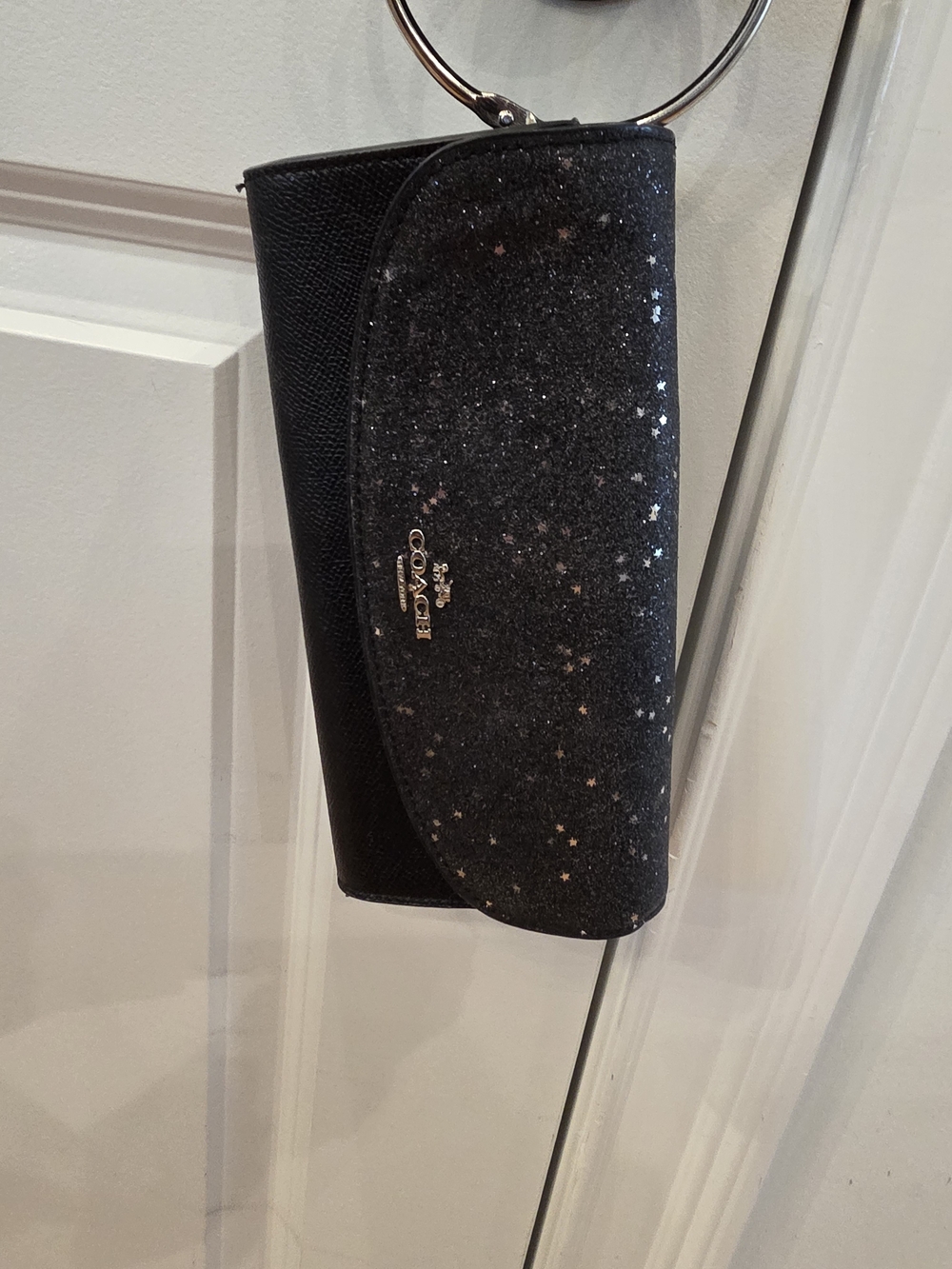 Coach Black Glitter Wallet